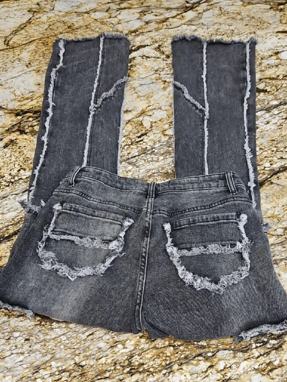Rockstar Original Men's Distressed Grey Jeans. Size S (28/34)
